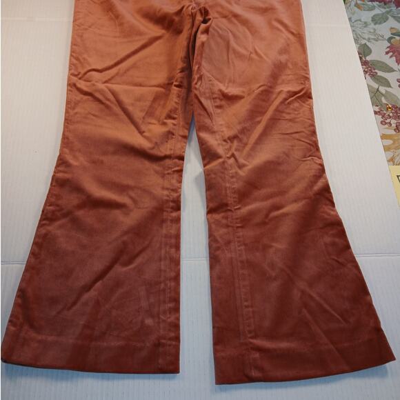 FRAME Denim Womens New w/Tags Salmon Velour Zip Fly Dress Trousers - Size 8 - Picture 2 of 3